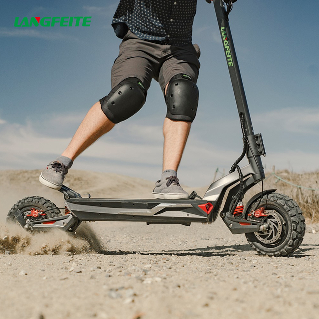 LANGFEITE C1 60v 26ah Lithium Battery Peak Power 3600W Dual Motor 2 Wheel Adult Electric Scooters Fast E Scooter
