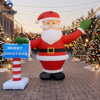 Ballon gonflable géant de Noël de 13 pieds de haut pour la décoration extérieure, Père Noël