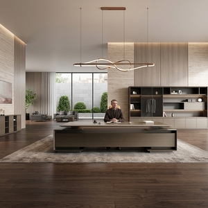 Zitai Design moderno conciso originale Ceo ultima scrivania di lusso MDF Executive Desk Manager a forma di tavolo da ufficio con capo - Product Image 1