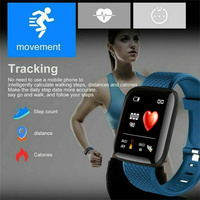 Santé montre intelligente 116 Plus montre de fréquence cardiaque bracelet intelligent montres de sport bande intelligente Reloj Inteligente