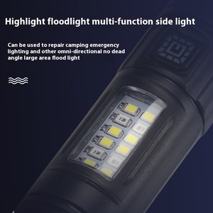 Độ bền cao Trắng ngân hàng điện laser với <span class=keywords><strong>LED</strong></span> hiển thị sạc mini đèn Pin Torch USB sạc tính năng chống thấm nước - Product Image 4