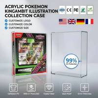   Vitrine en acrylique pour collection d'illustrations TCG, boîte d'entraînement Elite magnétique, étui en acrylique premium pour présentoirs