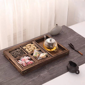 Japanese style solid wood paulownia <b>tea</b> <b>tray</b>, Chinese style household dried fruit <b>tray</b>, can be customized fruit, snack and - Product Image 4