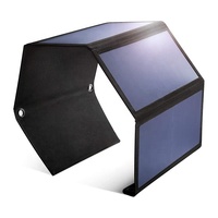Panel Solar portátil para acampar Ipx4, 3 puertos Usb, 28W, 5V, 4,8a, Max, resistente al agua, Compatible con Iphone