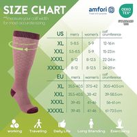 Chaussettes de compression à logo personnalisé pour mollets larges, grandes tailles pour femmes et hommes, compression graduée 15-20 mmHg, chaussettes en viscose de bambou