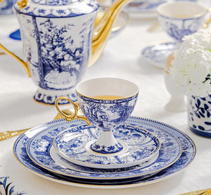 Exquisite Eco-Friendly Chinese Style Light Luxury Bone China 220ml <b>Tea</b> Cup Saucer <b>Set</b> Afternoon Coffee Cup Plate Gift Box - Product Image 2