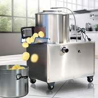 Industriële automatische kleine aardappel schilmachine voor fruit & groenten, roestvrij staal, hoge capaciteit