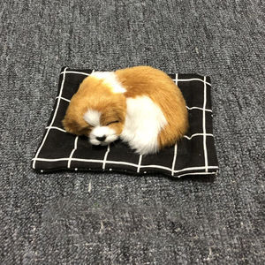 Jouet pour <span class=keywords><strong>chien</strong></span> endormi mignon, chiot qui <span class=keywords><strong>aboie</strong></span> en pressant, peluche de <span class=keywords><strong>chien</strong></span> réaliste, petite taille, décoration intéressante pour la <span class=keywords><strong>voiture</strong></span>, la maison, le bureau, 17* - Product Image 5