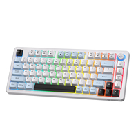 Keyboard Gaming Nirkabel OEM ONIKUMA MT501 RGB 82 Tombol Tri Mode Keyboard Ringkas Logo Kustom CE FCC RoHS