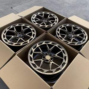 Alliage d'aluminium monobloc Bronze chromé 5x120 5x114.3 <span class=keywords><strong>4x4</strong></span> <span class=keywords><strong>Suv</strong></span> jante concave forgée pour Mercedes benz C8 <span class=keywords><strong>Ferrari</strong></span> - Product Image 3