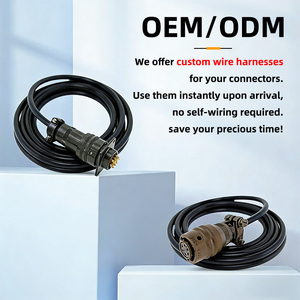 Connecteur Adaptateur Circulaire de Qualité Aviation IP67 en Alliage d'Aluminium et de Cuivre pour Câble Électrique DIN 6 Broches, Vente en Gros - Product Image 3