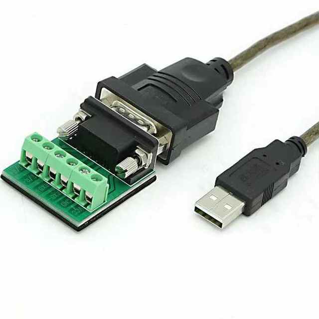 USB to RS485 RS422 Serial Adapter Cable, USB 2.0 to DB9 COM Port Communication Converter with Terminal Block