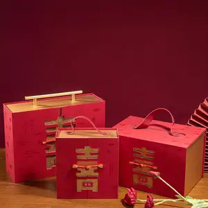 Düğün üst ve alt kutu doğum günü hediyesi kutu kare çift dikdörtgen kapaklı kutu