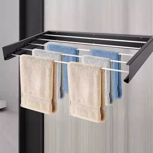 Porte-vêtements mural pliable et extensible en métal de qualité supérieure pour intérieur et extérieur, idéal pour la maison (vente en gros) - Product Image 4