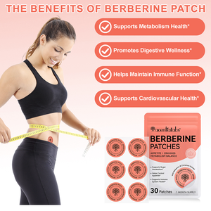 Acentiallabs Private Label OEM 30 Pack Vitality Nutritional <span class=keywords><strong>Weight</strong></span> <span class=keywords><strong>Loss</strong></span> Vegan Berberine Transdermal Patches untuk Wanita - Product Image 5