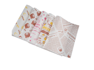 Papel <span class=keywords><strong>de</strong></span> Envolver Impermeable, Apto para Alimentos, Antigrasa, con Logotipo Personalizado Impreso, para <span class=keywords><strong>Hamburguesas</strong></span>, Sándwiches y Uso en Panadería - Product Image 2
