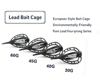 Lovita Cage à appâts pour carpes européennes à trois pointes |   Distributeur d'appâts lestés au plomb de 30g à 60g |   Durable, écologique et robuste