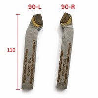 Jeu de couteaux de tournage professionnels carrés T5K10 à plaquettes carbure brasées, 3 angles (45°, 75°, 90°), pour tournage à gauche et à droite, OEM, livraison rapide