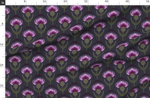 Tissu en coton Chardon écossais Art Nouveau à grande échelle Popeline tissée peignée écologique Style uni Fabricant en vrac - Product Image 2