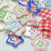 Boutons en résine personnalisés en gros - Boutons en forme d'étoile de couleurs mélangées pour accessoires vestimentaires