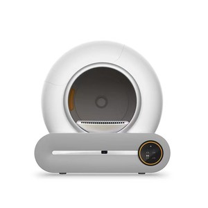 Smart <b>Cat</b> Litter <b>Box</b> 9L Automatic Cleaning Deodorizing Round White For <b>Cat</b> - Product Image 2