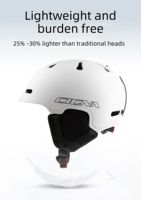 Casque de ski intégré double usage le plus vendu avec conception respirante, 7 aérations et ajustement réglable pour les sports d'hiver sécurisés