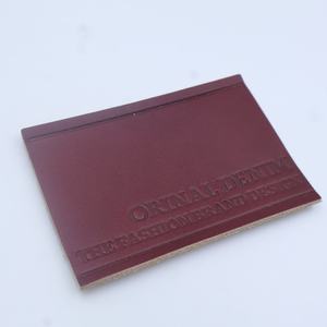 Custom Iron on Embossed Soft Real Genuine <strong>Fake</strong> Leather Clothing Self-Adhesive Hat Tags Jeans Repair Patches in Private <strong>Brand</strong> - Product Image 1