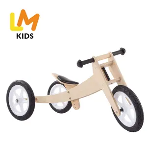 LM çocuklar montessori ahşap oyuncaklar ahşap bisiklet bebek bisikleti bebek denge bisiklet çocuklar için