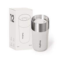 Tasse isotherme en acier inoxydable Hong Ling avec bouton-poussoir pour boissons chaudes et froides