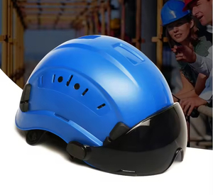 خوذات أمان HBC بالجملة مع واقي للوجه، خوذة تعدين من البلاستيك ABS، خوذة إنقاذ صناعية واقية للعمل وركوب الدراجات - Product Image 2