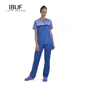Scrub <span class=keywords><strong>in</strong></span> Vietnam uniforme da <span class=keywords><strong>infermiere</strong></span> medico femminile - Product Image 2