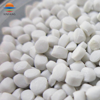 PP PE LDPE HDPE Résine Plastique Blanc Masterbatch Granules