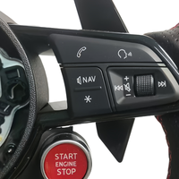 Volant en cuir et fibre de carbone pour Audi R8 C6 C7 C8 B8 B7 B9 A1 A3 A4 A5 A6 A7 A8 RS5 RS3 S5 S7 TT TTRS S1 8V 8P Q3 Q5 Q7