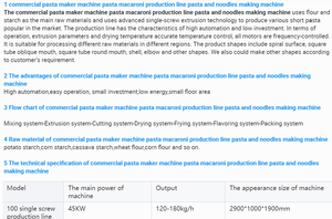 Linea di Produzione di Maccheroni Personalizzabile |   Macchina Estrusore per <span class=keywords><strong>Pasta</strong></span> per Tutte le Forme di <span class=keywords><strong>Pasta</strong></span> Italiana, Consegna Diretta dalla Fabbrica - Product Image 5