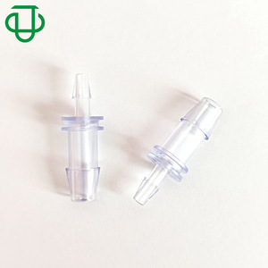 High Quality Blue Plastic PC 1/8\" X 1/4\" in Reducing Straight-Through Two-Way Slotted I-Type Pagoda <b>Hose</b> Connector - Product Image 2