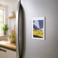 Pantalla Magnética para Refrigerador con Tecnología E-Paper, 3.68 Pulgadas, 6 Colores, 528x792, 259DPI, Transferencia BLE, IP68 Impermeable, Carga Inalámbrica Qi, Marco Digital