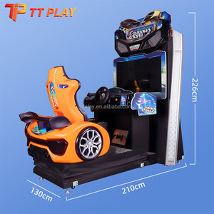Máquina de Juego de Carreras Arcade con Pantalla, Simulador de Conducción Operado con Monedas para Negocios de Zonas de Juego - Product Image 5
