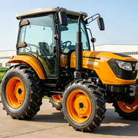 Tractor Agrícola Multifuncional con Arado Rotatorio, Cargador y Diversos Implementos Agrícolas