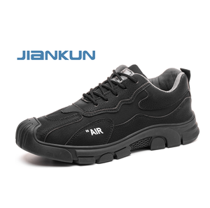 Zapatos de Seguridad Unisex JIANKUN de Corte Bajo, con Punta de Acero, Antiaplastamiento, Antipinchazos, Impermeables, con Parte Superior de Microfibra - Product Image 1