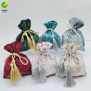 24 Bolsas De Brocado De Seda Para Joyería - Pequeños Monederos De Regalo Con Cordón, 11x11 Cm, Colores Surtidos
