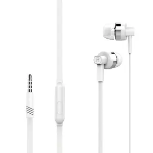 耳机Langsdom MJ61有线入耳式耳机塑料耳机，适用于所有手机，带麦克风