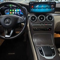 Écran LCD Android, tableau de bord numérique, Carplay, GPS, navigation, compteur de vitesse pour Mercedes-Benz Classe C GLC 2015-2019