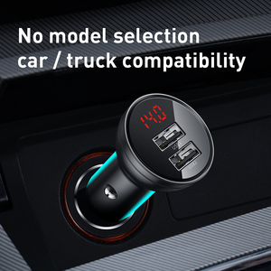 Bộ Sạc Xe Hơi Màn Hình Kỹ Thuật Số USB Kép <span class=keywords><strong>4.8A</strong></span> Sạc Nhanh 24W Cổng Kép <span class=keywords><strong>4.8A</strong></span> - Product Image 4