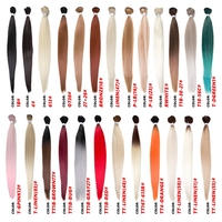 Rebecca Extensions de Cheveux Synthétiques en Gros – Lots de Tissages Longs et Lisses Effet Soie pour Tresses