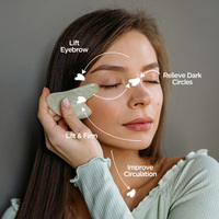 Rouleau de massage facial en jade 100% naturel, outil de soin de la peau Gua Sha, appareil de beauté, masseur pour les yeux, le visage et le cou, vente en gros OEM