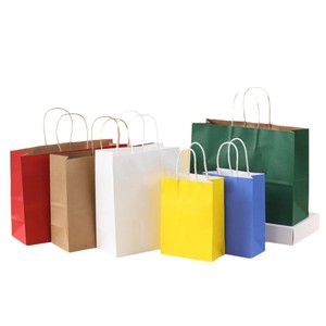 Kraft Paper Shopping Bags Rectangle With Handle Self Erecting Boxes Business And Shopping Use - Product Image 3