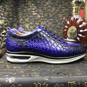 Zapatos casuales para caminar de Grado Superior 2025, zapatillas de piel de cocodrilo genuina para hombre, zapatillas para correr, zapatos de oficina personalizados de cocodrilo de lujo para hombre - Product Image 5