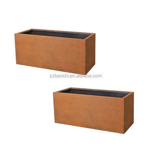 Planteur durable de <span class=keywords><strong>pot</strong></span> de boîte à fleurs de conception classique simple d'emballage plat pour les plantes extérieures et la décoration de jardin - Product Image 2