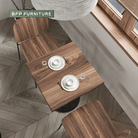 BFP moderno tapizado café Hotel muebles de madera maciza restaurante silla y mesa conjunto Villa Resorts comedor salón sofá conjuntos