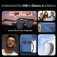Écouteurs sans fil intelligents IA de pointe pour lunettes, interaction tactile, assistant vocal, lecture de musique
